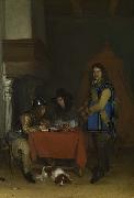 Adriaan de Lelie An Officer dictating a Letter USA oil painting artist